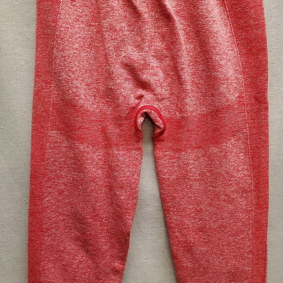 Gymshark Workout Leggings Red Marl Size Medium - Picture 7 of 11